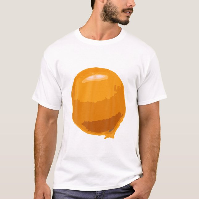 Fried Egg Costume Funny Yellow Yolk Designs Hallow T-Shirt (Front)