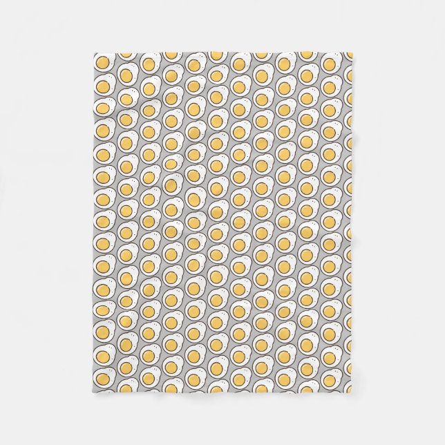 fried-egg fleece blanket (Front)