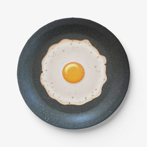 Fried Egg in Pan _ Paper Plate