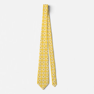 Fried Egg Pattern Funny Birthday BBQ Humor Neck Tie