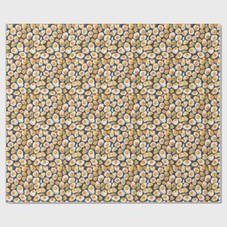 Fried Egg & Toast Seamless Pattern |Kitchen Art
