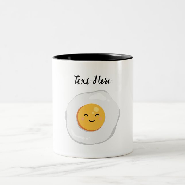 Fried Egg Two-Tone Coffee Mug (Center)