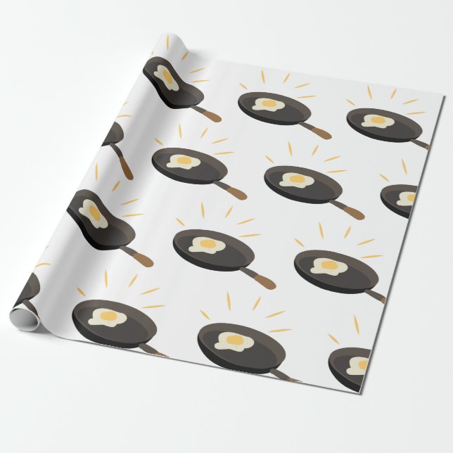 Fried Egg Wrapping Paper (Unrolled)