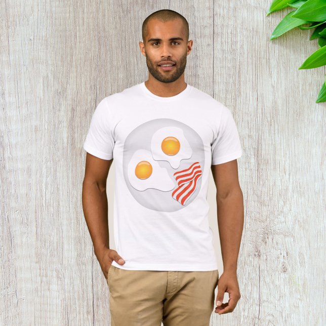 Fried Eggs And Bacon Breakfast Mens T-Shirt (Creator Uploaded)