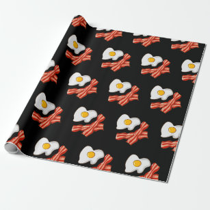 Santa Bacon Wrapping Paper, Zazzle