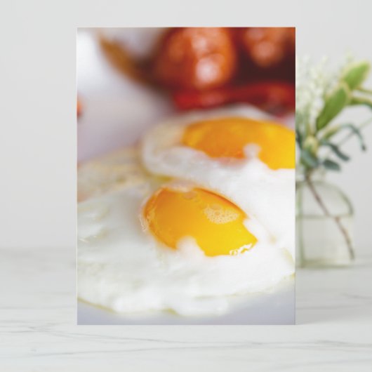 Fried eggs breakfast (Standing Front)