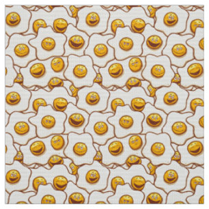 Fried Eggs Fabric