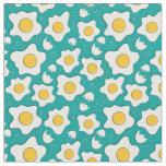  fried eggs pattern fabric