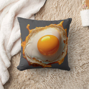 Fried Eggs Sunny side Up  Throw Pillow