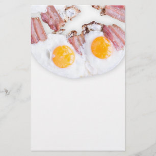 Fried eggs with bacon flyer