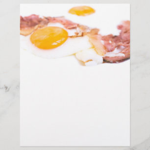 Fried eggs with bacon flyer