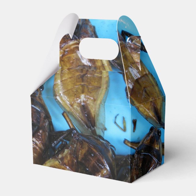 Fried Giant Water Bug (Maeng Daa) ... Asian Food Favor Boxes (Front Side)