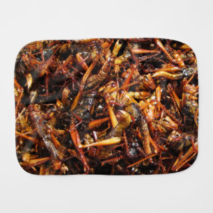 Fried Grasshopper (Takkataen Thot) Asian Food Burp Cloth