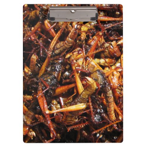 Fried Grasshopper Takkataen Thot Asian Food Clipboard