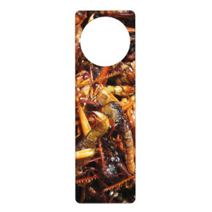 Fried Grasshopper (Takkataen Thot) Asian Food Door Hanger