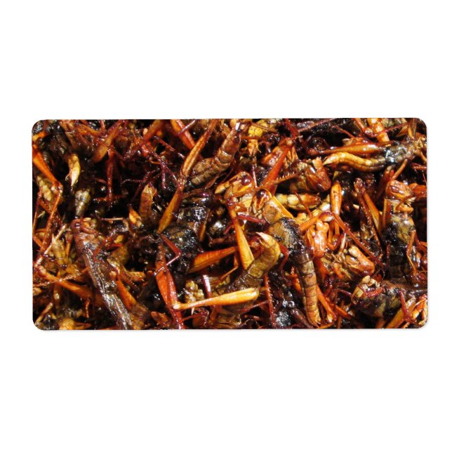 Fried Grasshopper (Takkataen Thot) Asian Food Label (Front)