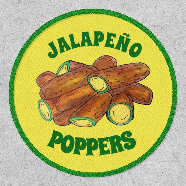 Fried Jalapeño Poppers Green Hot Jalapeno Pepper Patch (Front)