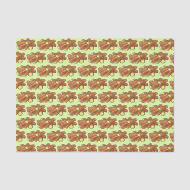 Fried Jalapeño Poppers Green Hot Jalapeno Pepper Tissue Paper (Front)