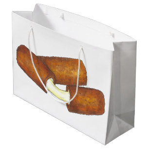 Fried Mozzarella Cheese Sticks Junk Food Foodie Large Gift Bag