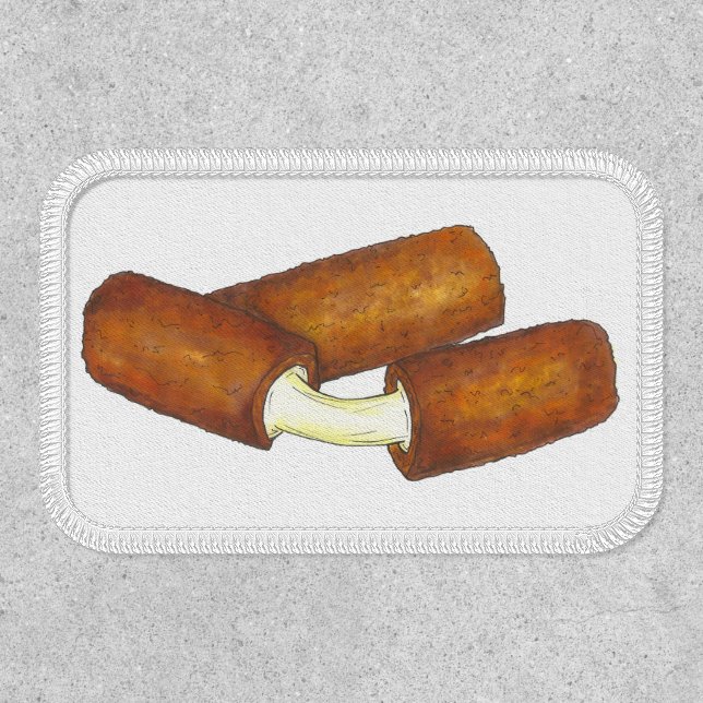 Fried Mozzarella Cheese Sticks Junk Food Foodie Patch (Front)