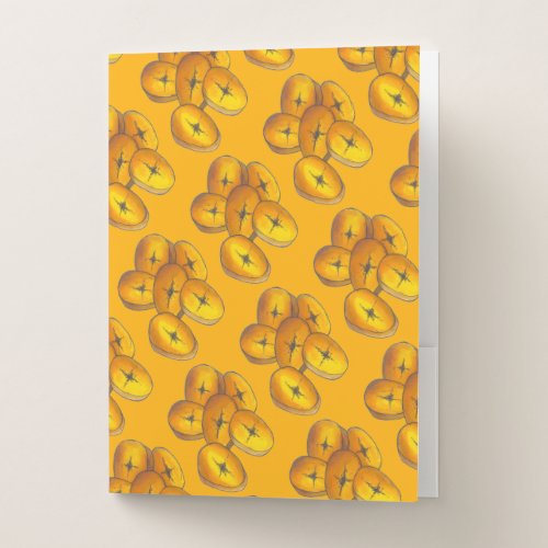 Fried Plantains Cooking Bananas Caribbean Food Pocket Folder Fried Plantains Cooking Bananas Caribbean Food Pocket Folder