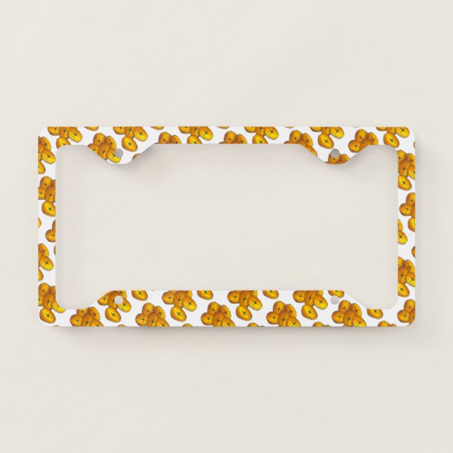 Fried Plantains Cooking Bananas Puerto Rican Food License Plate Frame (Front)