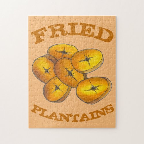 Fried Plantains Jamaican Puerto Rican Cuisine Jigsaw Puzzle