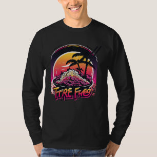Fried Rice with a Nostalgic 80s Retrowave Aestheti T-Shirt