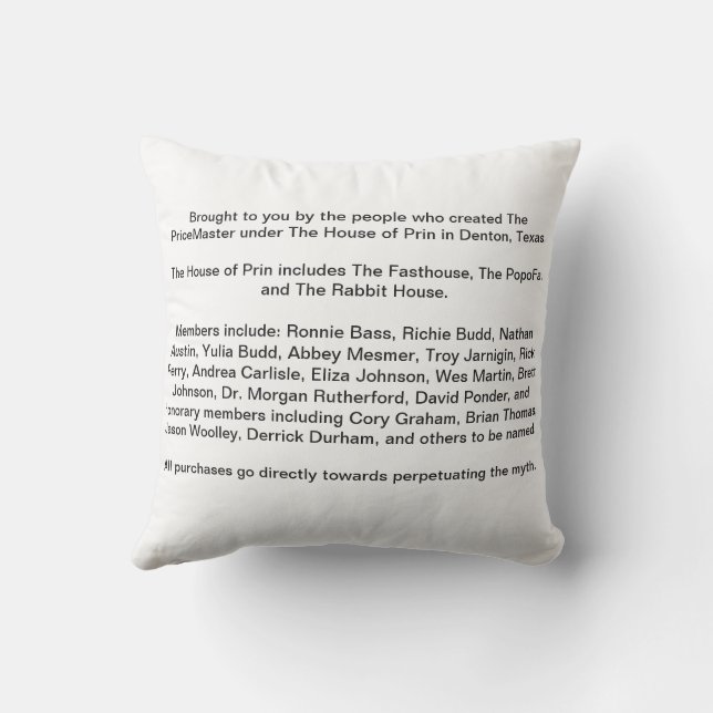 Fried Salt It's From the Desert Denton Texas Outdo Outdoor Pillow (Back)