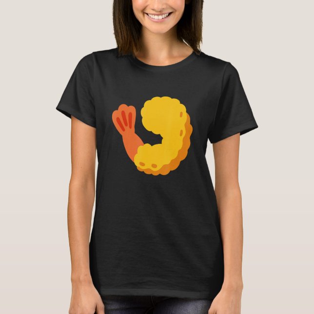 Fried Shrimp Shrimp Tempura Prawn Costume T-Shirt (Front)