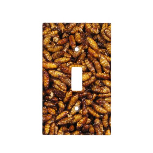 Fried Silk Worms  Thai Street Food Light Switch Cover