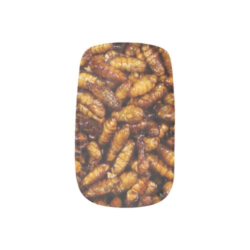 Fried Silk Worms  Thai Street Food Minx Nail Art