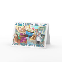 Frieda Tails Birthday Card