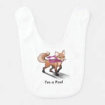 Frieda the Fox baby bib
