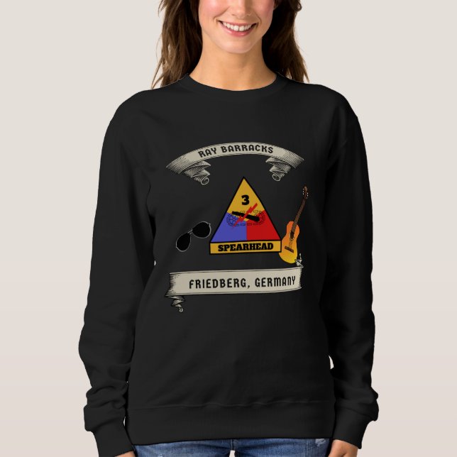 Friedberg Germany Where the Food Rocks at Ray Barr Sweatshirt (Front)