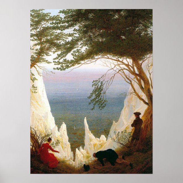 Friedrich - Chalk Cliffs On Ragen Poster (Front)