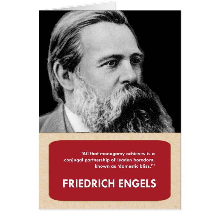 Friedrich Engels Anti Valentine's Day Card