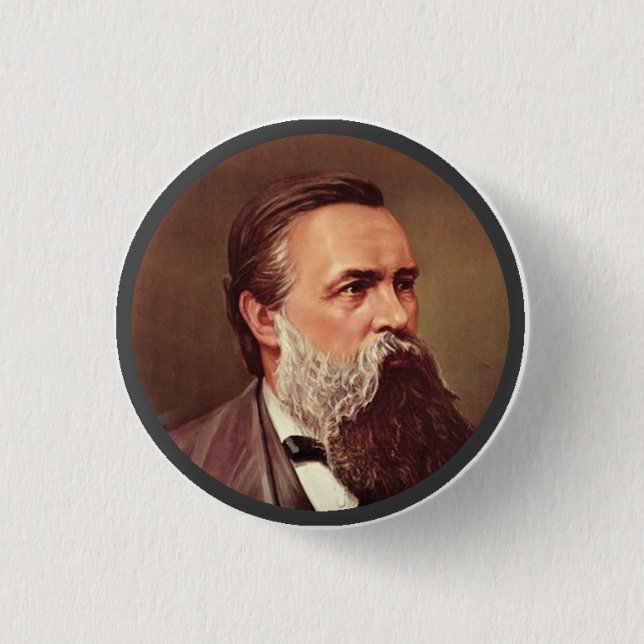 Friedrich Engels - Lapel Pin (Front)