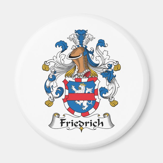Friedrich Family Crest Magnet (Front)