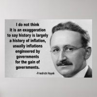 Friedrich Hayek Inflation Quote