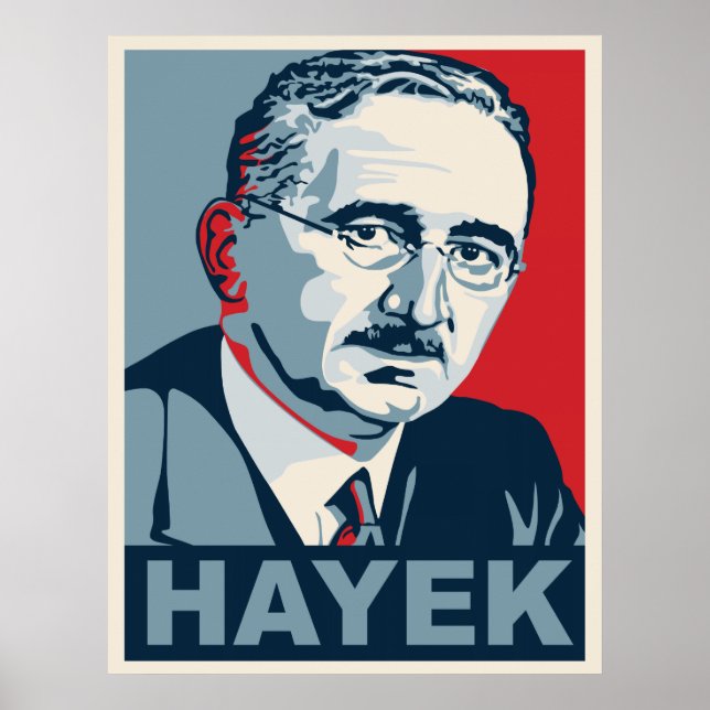 Friedrich Hayek Poster (Front)