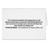 Friedrich Hayek Quote More Harm Done By Coercion (Front Horizontal)
