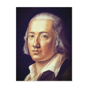 Friedrich Hölderlin by Franz Carl Hiemer, 1792 Postcard