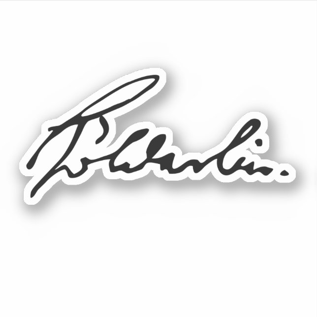 Friedrich Hölderlin signature Sticker (Front)