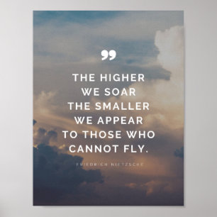 Friedrich Nietzsche Ispirational Quote Poster