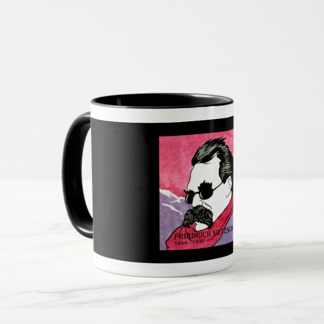 "Friedrich Nietzsche" Mug (Front Left)