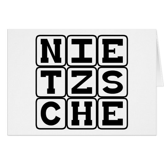 Friedrich Nietzsche, Philosopher Cards (Front Horizontal)