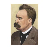 Friedrich Nietzsche Philosophy Fine Art Box Canvas Zazzle