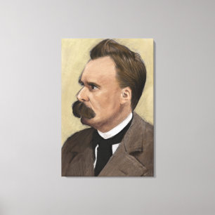 Friedrich Nietzsche Philosophy Fine Art Box Canvas Print