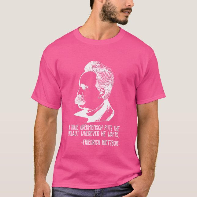 Friedrich Nietzsche Philosophy German Philosopher T-Shirt (Front)